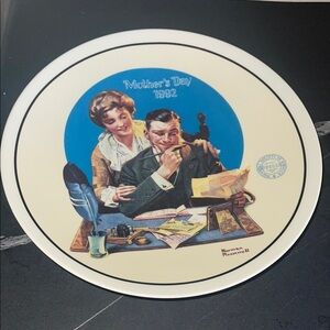 Mother’s Day Norman Rockwell 1992 Collector Plate